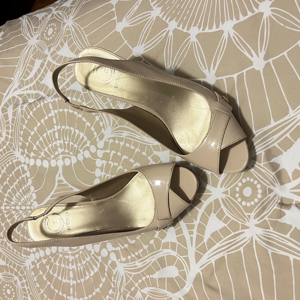Patent Leather (tan/beige) High Heels for Summer